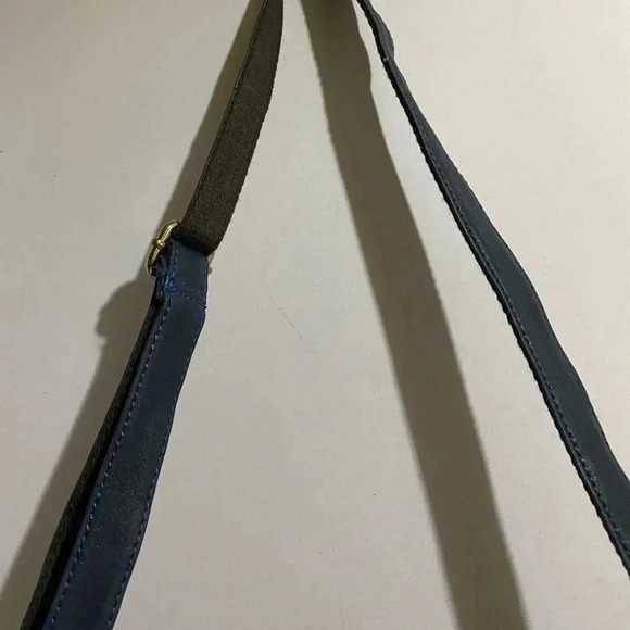 Michael kors navy blue leather satchel handbag - Picture 14 of 16